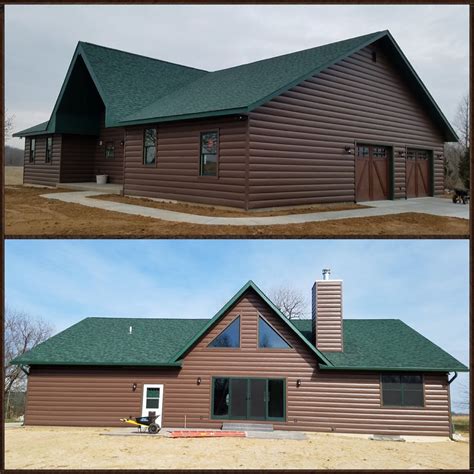 dark brown house with dark green metal roof|exterior house colors brown roof.